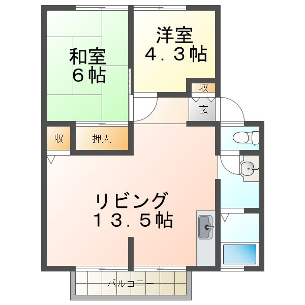 サンビレッジ竹内の間取り