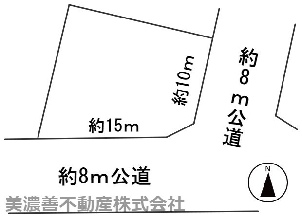 ５８７１７　岐阜市大洞柏台土地の区画図