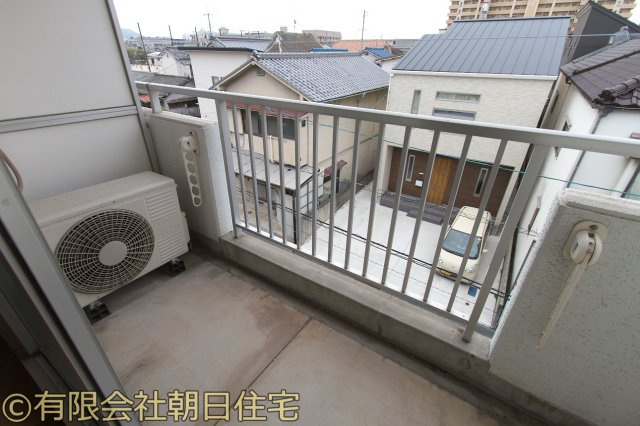 シルティーハイツおかののバルコニー