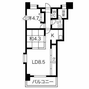 【間取り】 | 天神リベラ