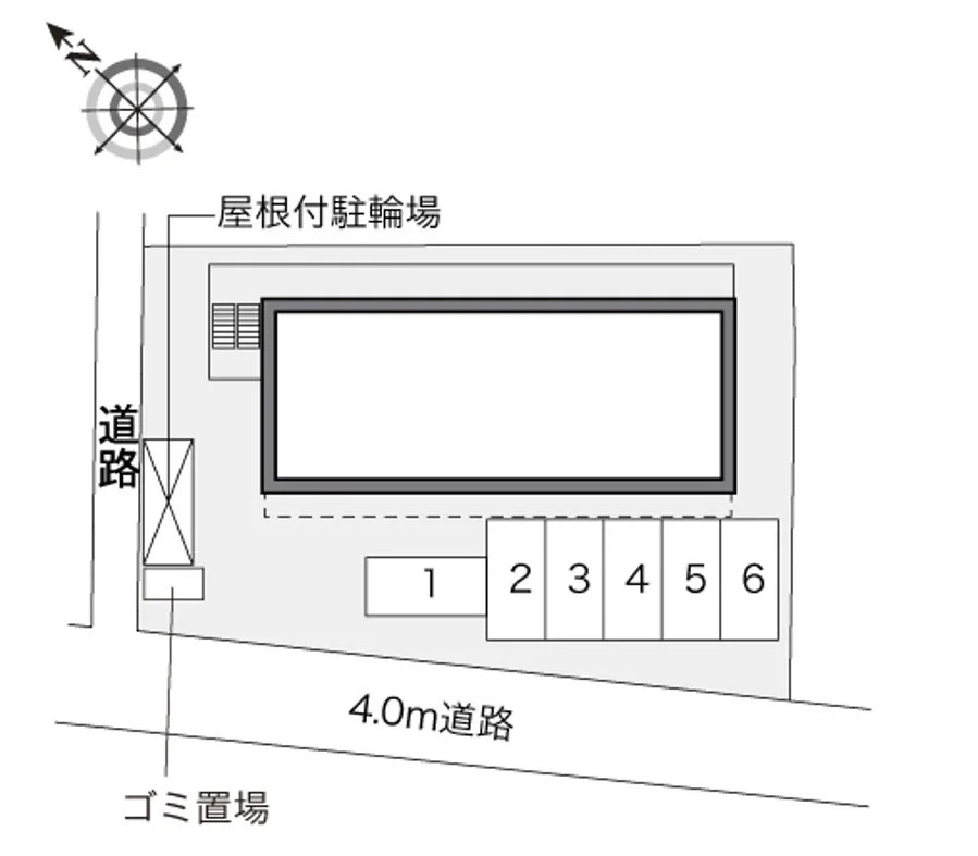 レオパレスコマツの区画図