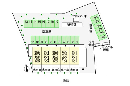 サンパティークの区画図