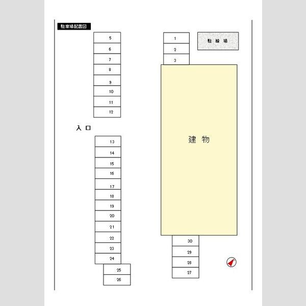 レジデンス二の宮の区画図
