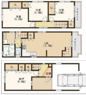 【間取り】 | 吉田本町3丁目　新築戸建