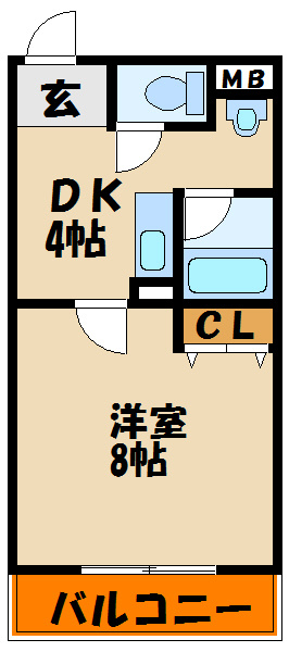 ヴィラパストラルⅡの間取り