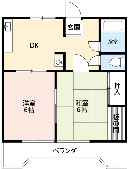 【間取り】 | クレセントＳＡＫＵＲＡＩ　Ｂ