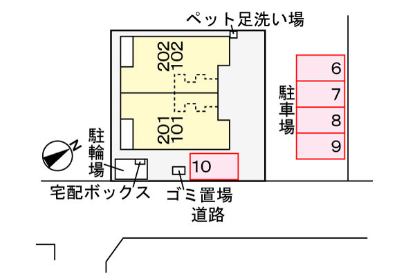 グレースコートⅧの区画図
