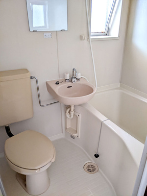 【トイレ】 | コーポプラムN | 3点ユニットバス