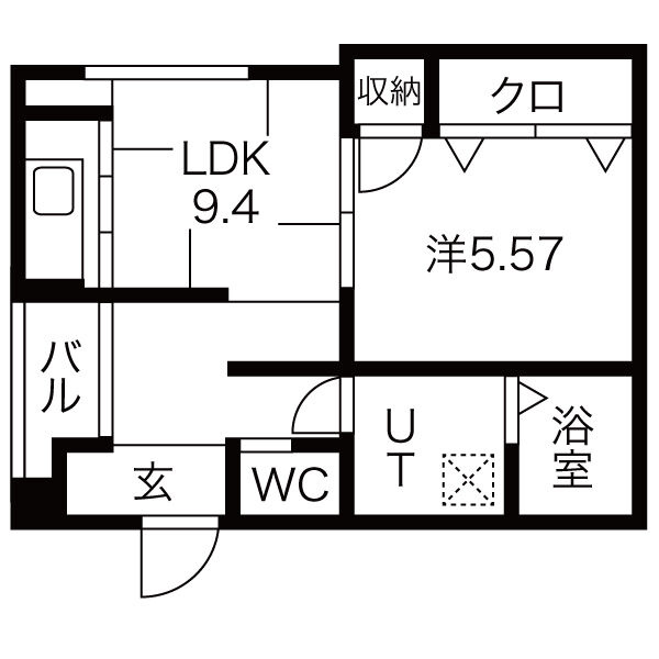 朱雀館の間取り
