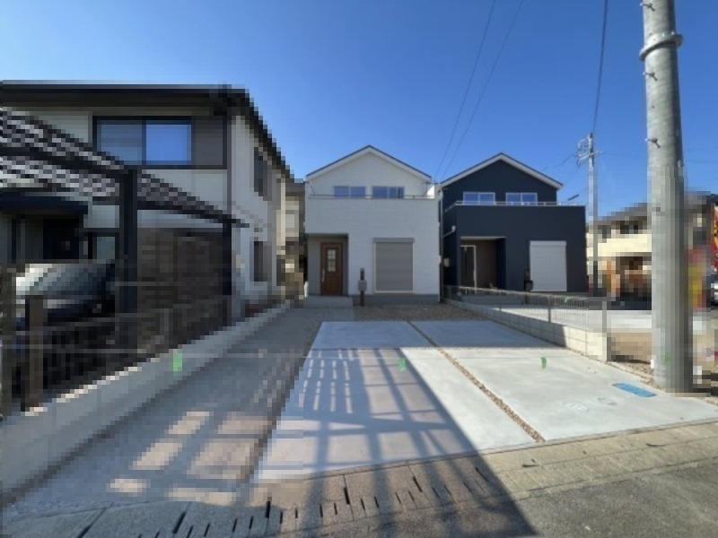 碧南市坂口町新築戸建　1号棟の外観|外観もきれいです