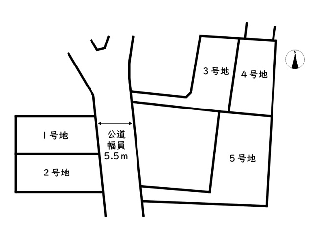 【区画図】 | 姫路市田寺2丁目／5区画