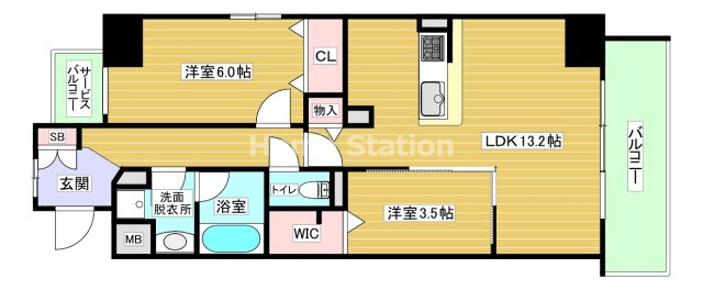 【間取り】 | サンセール海老江
