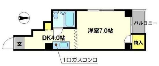 プラザ船越の間取り