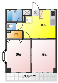 【間取り】 | メゾンローリエ