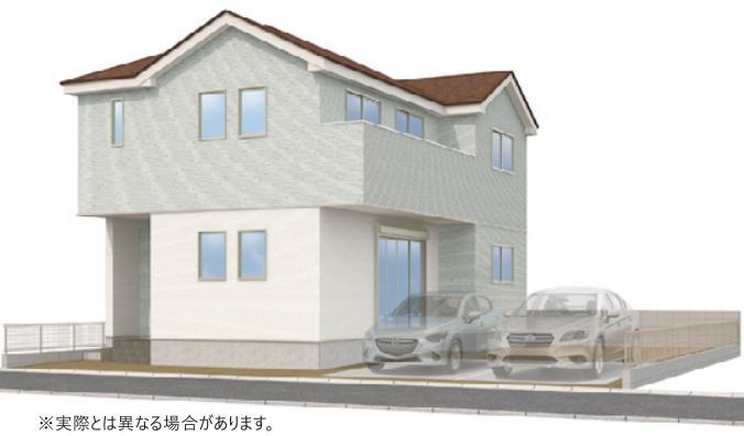 上里町神保原町19期（全1棟）1号棟の外観パース|外観パースです