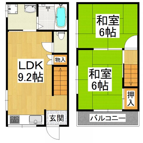【間取り】 | 堺市中区土塔町貸テラス