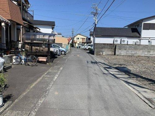 売土地　静岡市駿河区手越原　４号地の前面道路含む現地写真|造成前