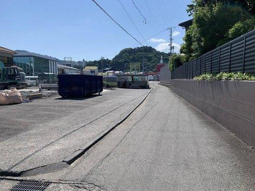 売土地　静岡市駿河区手越原　４号地の前面道路含む現地写真|造成前