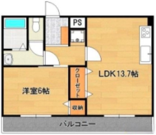 セキレイマンション久留米【キャッシュバック対象物件】の間取り