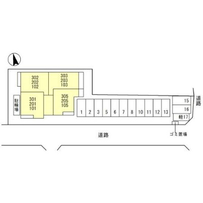 【区画図】 | La maison Chico Rich（ﾗ ﾒｿﾞﾝ ﾁｺ ﾘｯﾁ）