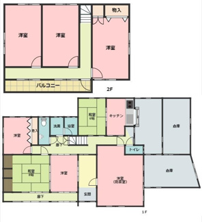 【間取り】 | 山南町応地中古