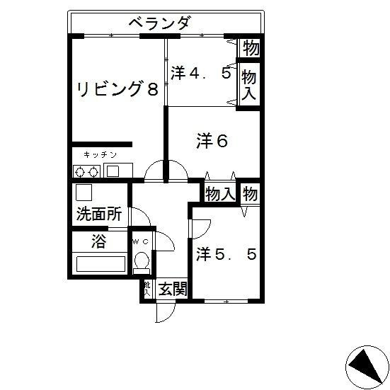【間取り】 | エテルナ鴨島