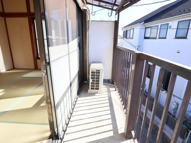 町田コーポのバルコニー