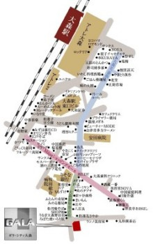 ガラ・シティ大森の地図