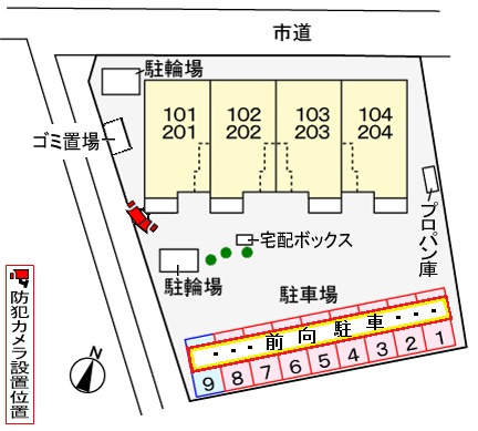 サンテシャルムの区画図