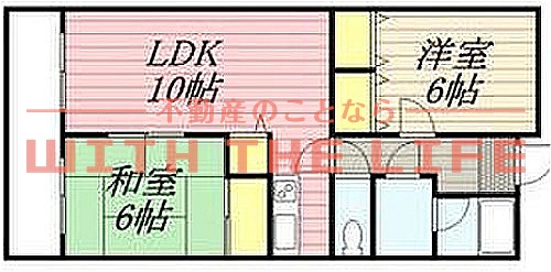 ハイツサンリバー【10.000円キャッシュバック対象物件】の間取り