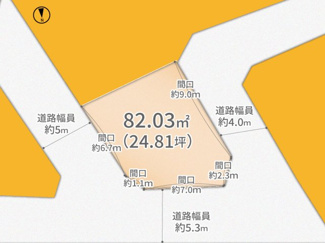 【土地図】 | 宇治市木幡南山　売土地　建築条件無し