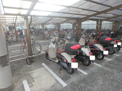 【駐輪場】 | 西宮グリーンマンション１号棟 | バイク置場