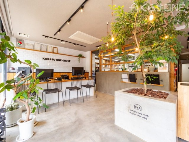 【その他】 | たつの市揖保町山下／売土地 | 【店舗】観葉植物がいっぱいの明るい店舗です♪
