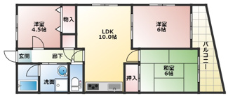 【間取り】 | グレイス長吉