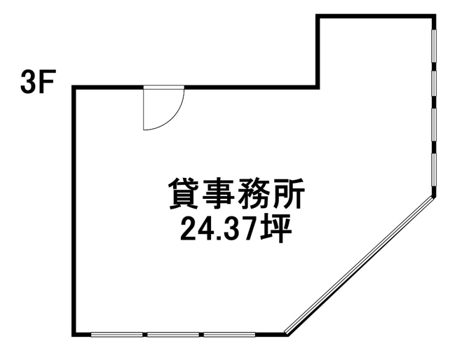 【間取り】 | 本庄ビル（３階）