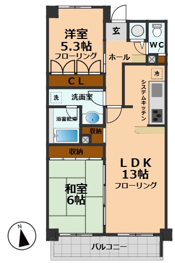 【間取り】 | アミ浜田山