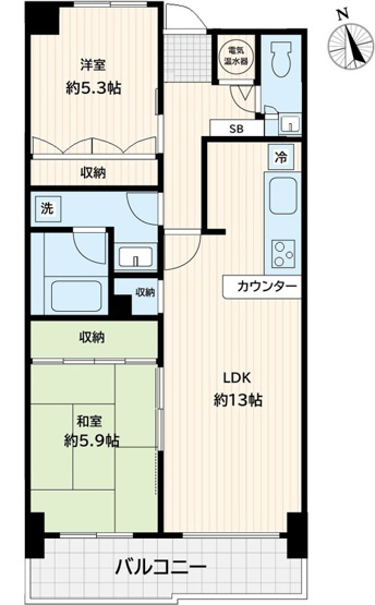 【間取り】 | アミ浜田山