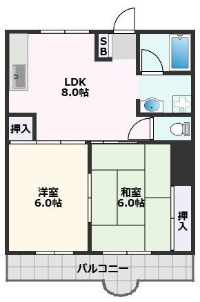 【間取り】 | MiPiace吹田ⅠⅡ
