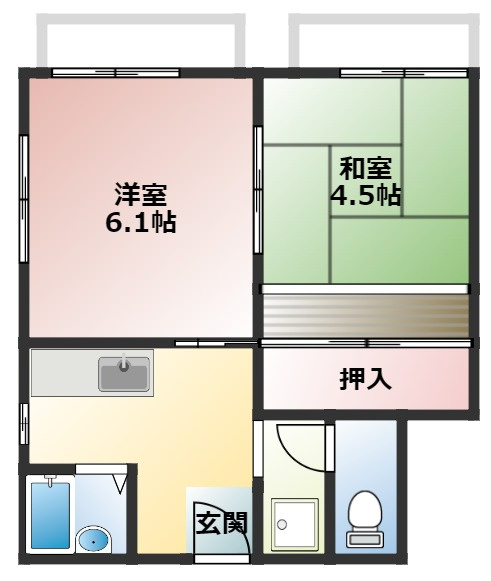サンコ－ハイツの間取り|イメージになります。