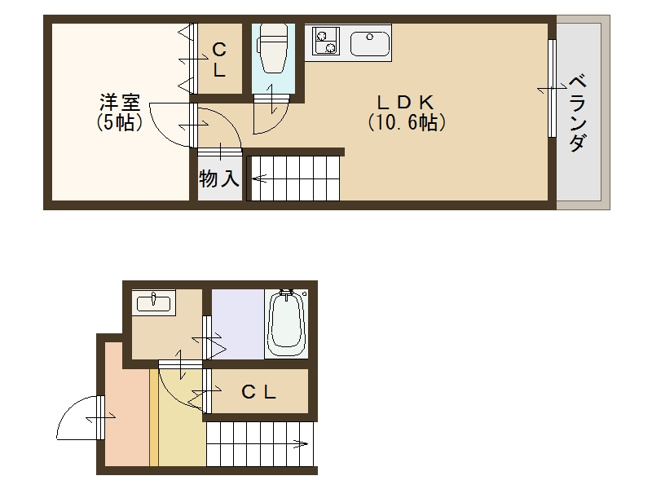 【間取り】 | ツインフォレスト住之江Ⅱ番館