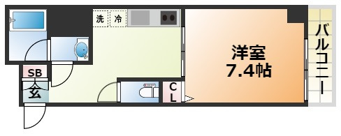 アプリーレ三宮イーストの間取り