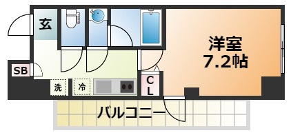 アプリーレ三宮イーストの間取り