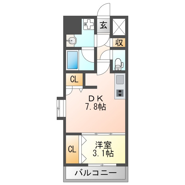スプランディッド十三本町の間取り