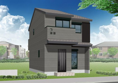 【外観パース】 | 下鴨蓼倉町　新築戸建〇2024年6月完成予定〇