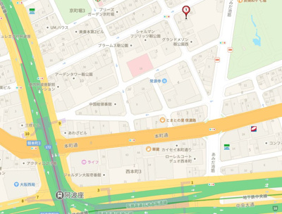 【地図】 | ユニーブル靭公園