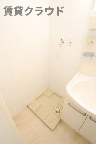 イーストヒルズの洗面所|広い洗面スペース