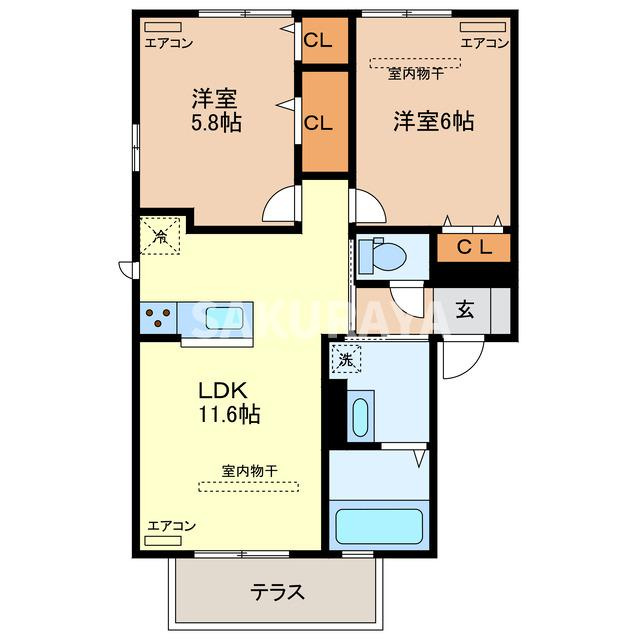 ラポールの間取り