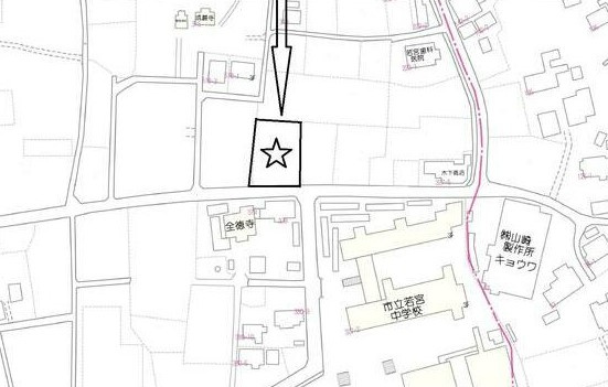 【土地】坂戸市成願寺売地の土地図|土地図です！