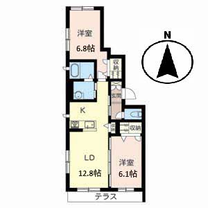 Casa　Monserの間取り