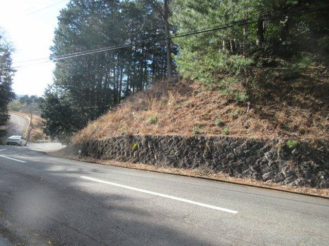 伊豆富士見ニュータウン別荘地④の前面道路含む現地写真|南東より